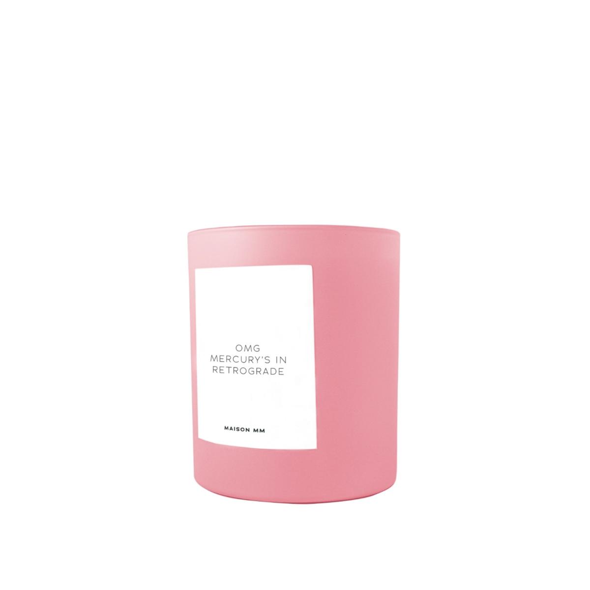 Pink / Purple Omg Mercury Is In Retrograde Candle Maison Mm – image 2