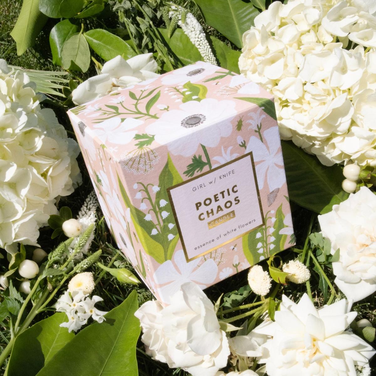 Poetic Chaos Candle - Essence Of White Flowers Girl W/ Knife – image 3