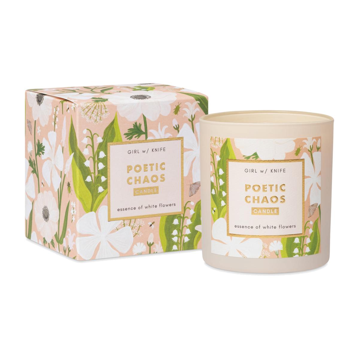 Poetic Chaos Candle - Essence Of White Flowers Girl W/ Knife – image 1