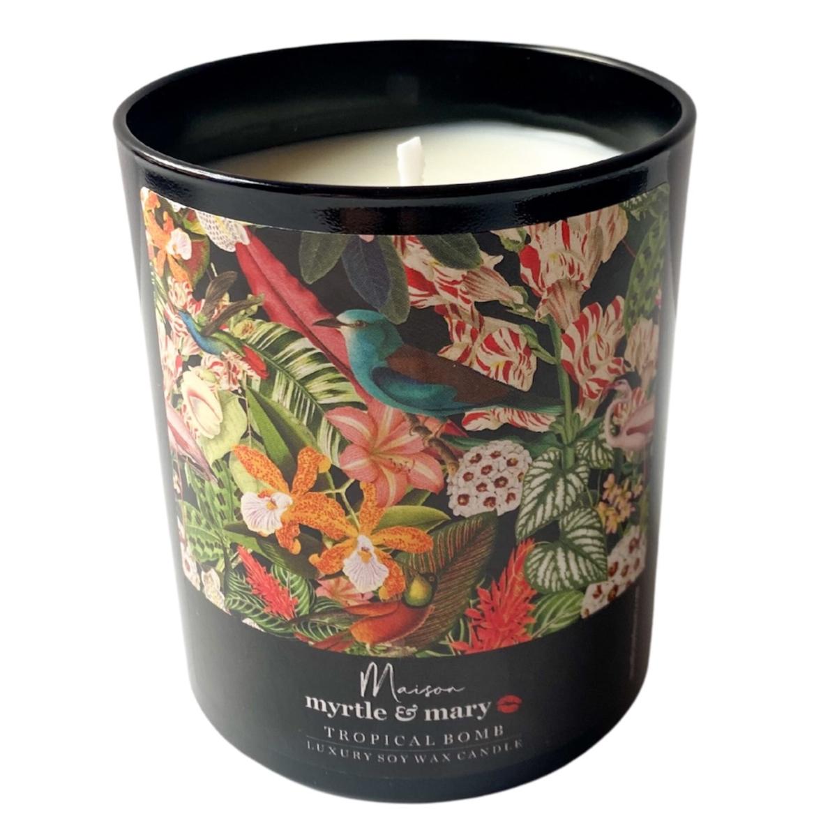 Black Tropical Bomb Candle Myrtle & Mary – image 2