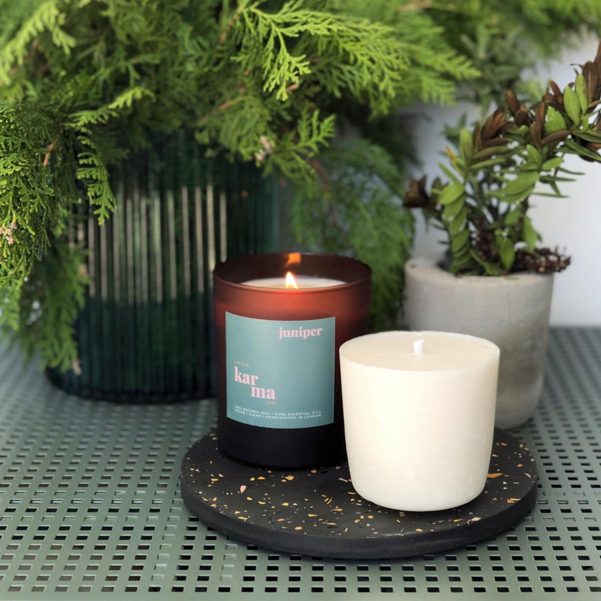 White Juniper - Midi Candle Refill Little Karma Co. Ltd – image 3