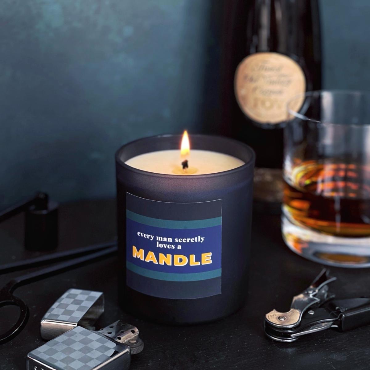 Green / Blue / Black Mandle - Kefi Midi Refillable Man Candle Little Karma Co. Ltd – image 2