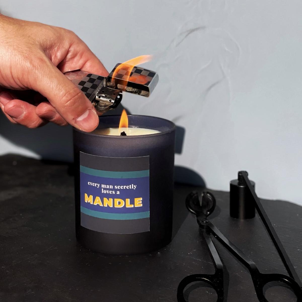 Green / Blue / Black Mandle - Kefi Midi Refillable Man Candle Little Karma Co. Ltd – image 3