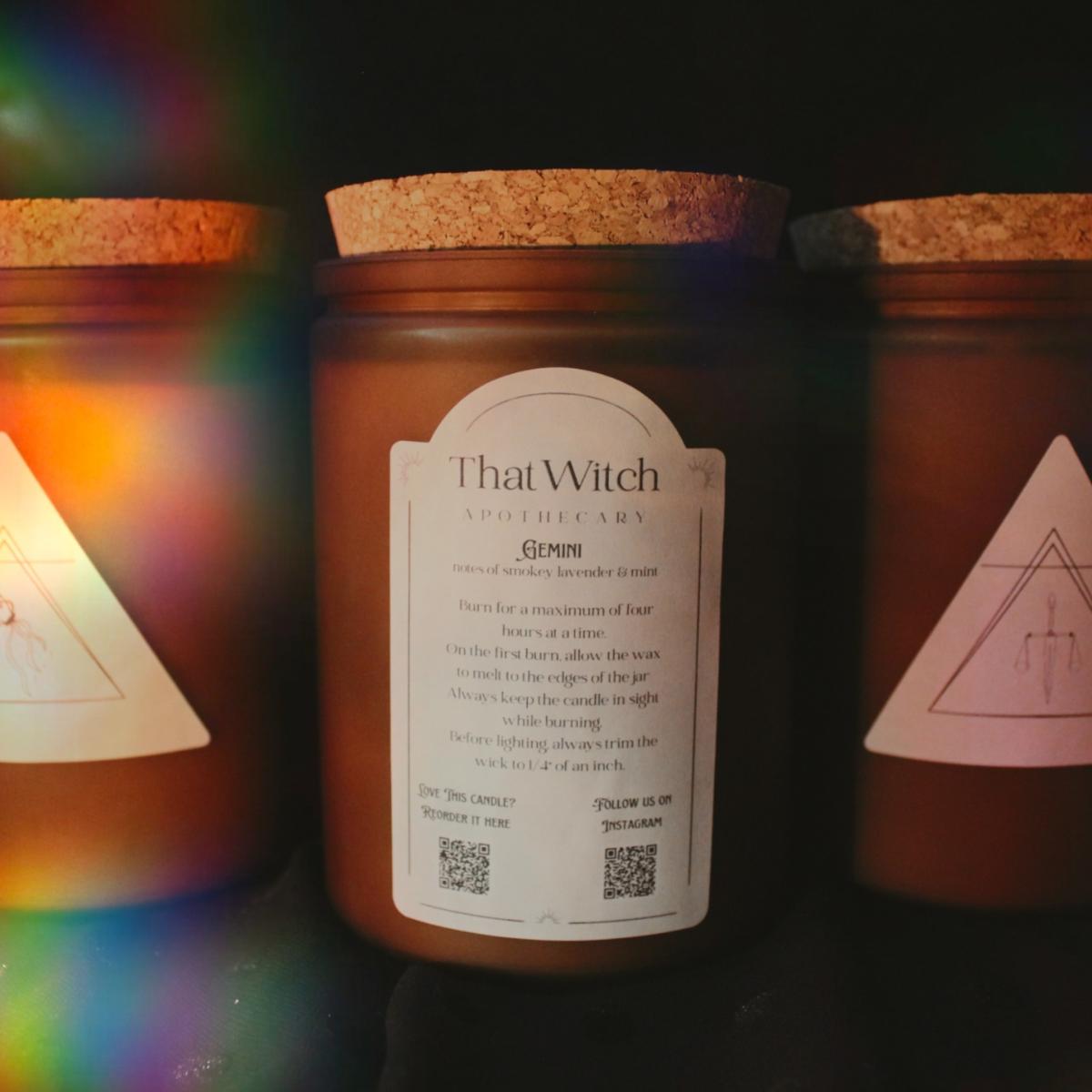Brown Gemini Candle That Witch Apothecary – image 2