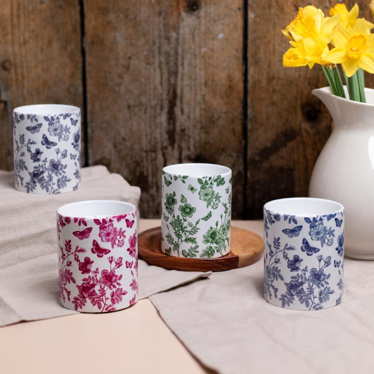 Pink / Purple Rose Scented Spring Soy Candle Inkrypt London – image 4