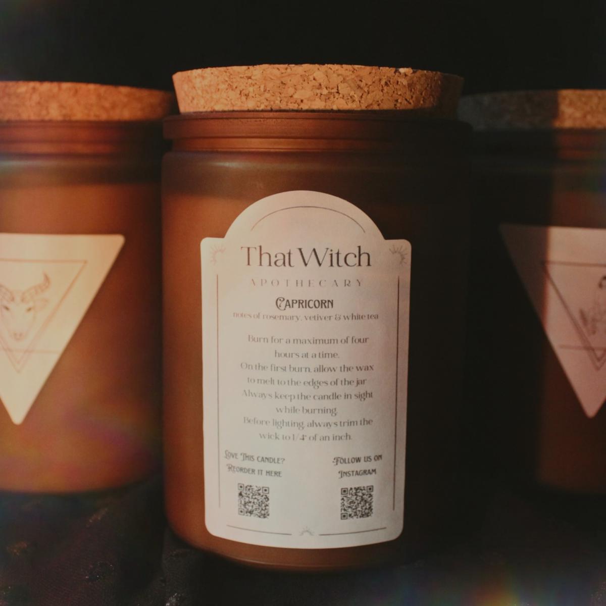 Brown Capricorn Candle That Witch Apothecary – image 2