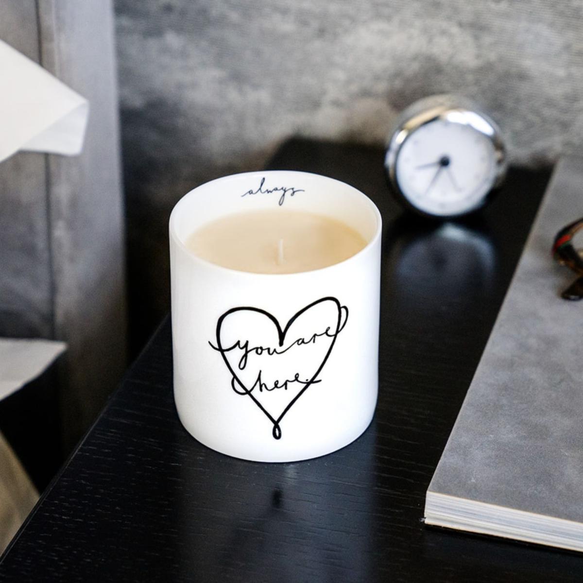 White You Are Here...always - Fine Bone China Scented Candle Byam England – image 4