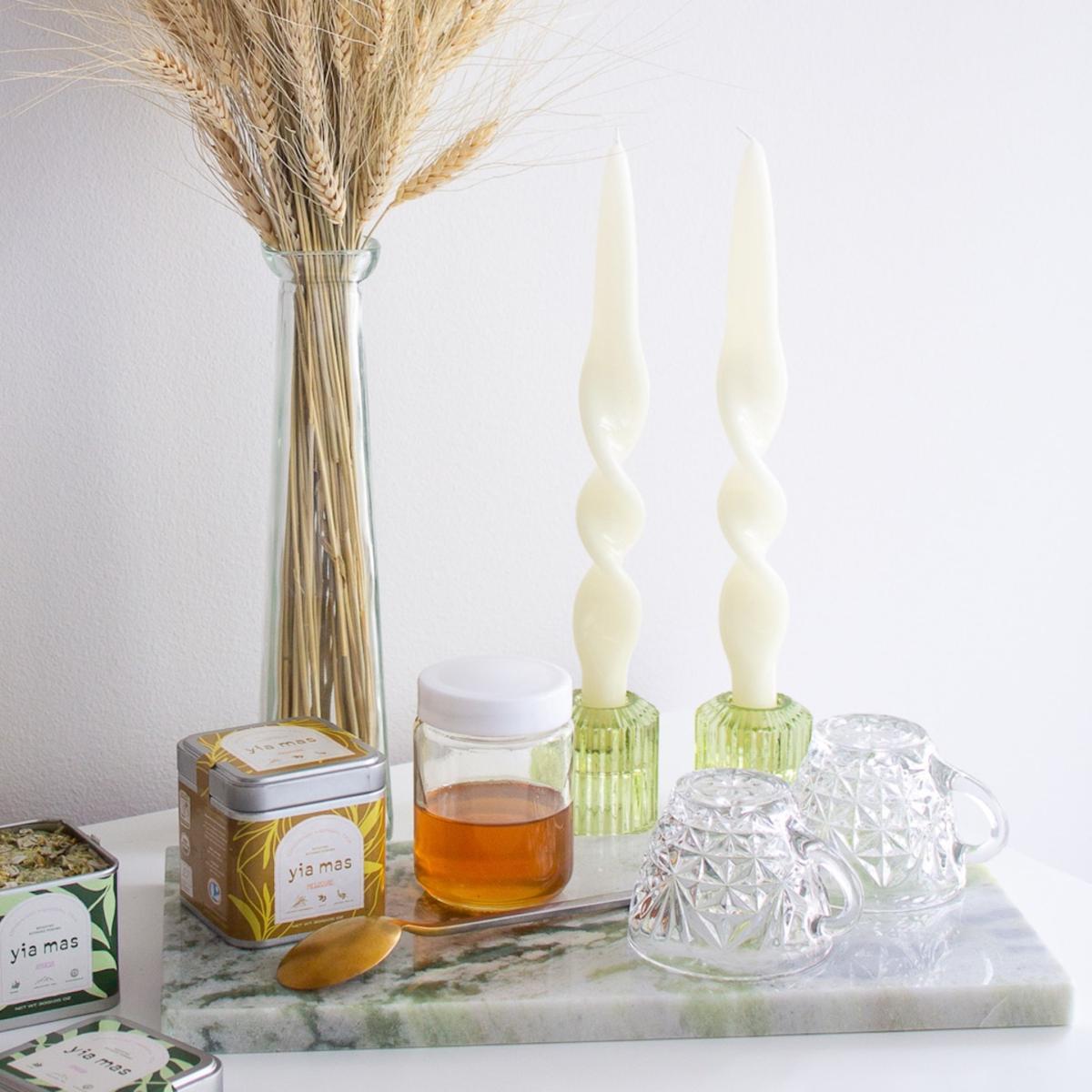 Neutrals / White Ivory Taper Candle Set The Parmatile Shop – image 2