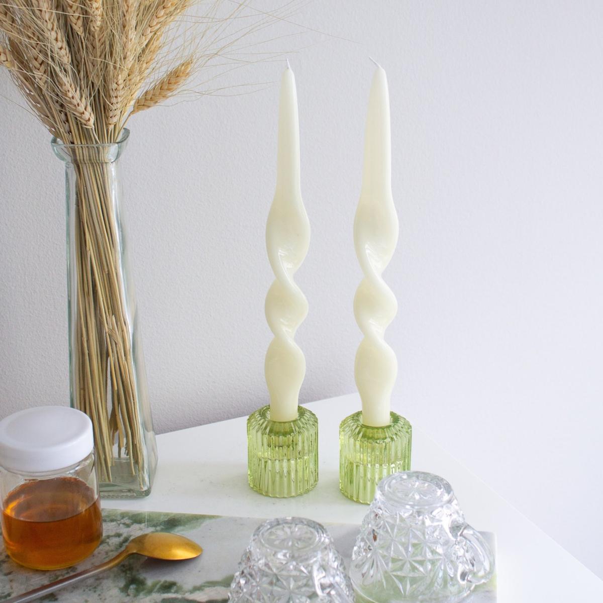 Neutrals / White Ivory Taper Candle Set The Parmatile Shop – image 3