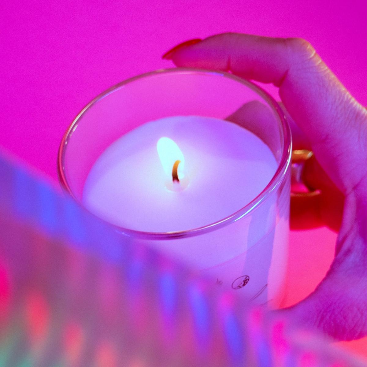 Virgo Astrology Scented Soy Coconut Wax Candle Black Cake – image 3