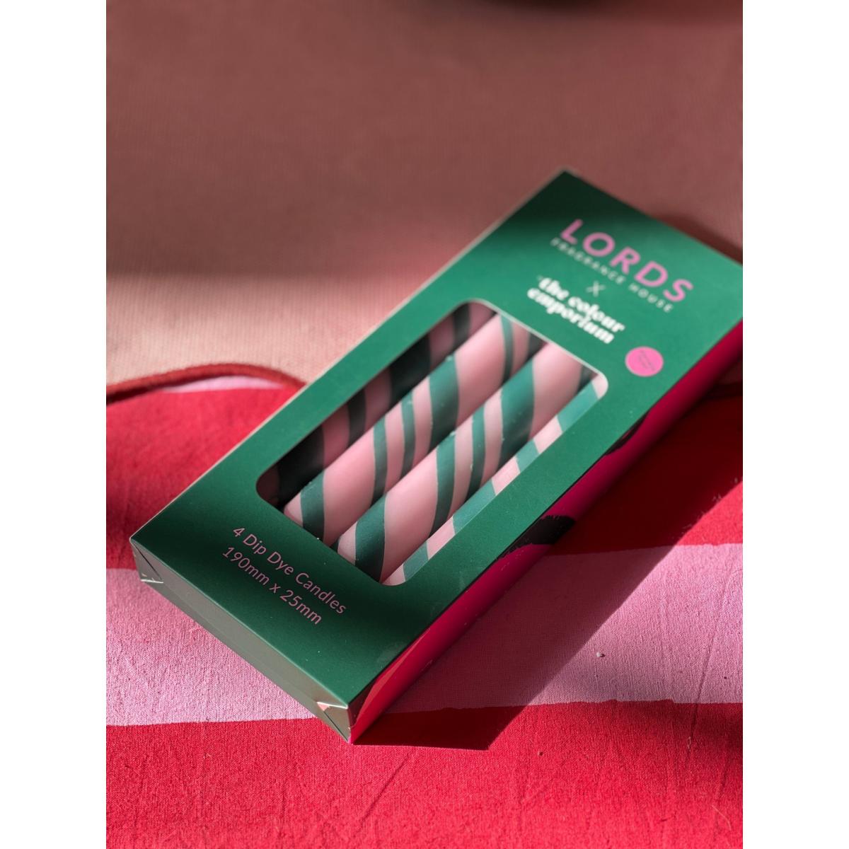 Green / Pink / Purple Abernethy Forest Hand Dipped Tapered Candles Lords Fragrance House – image 4