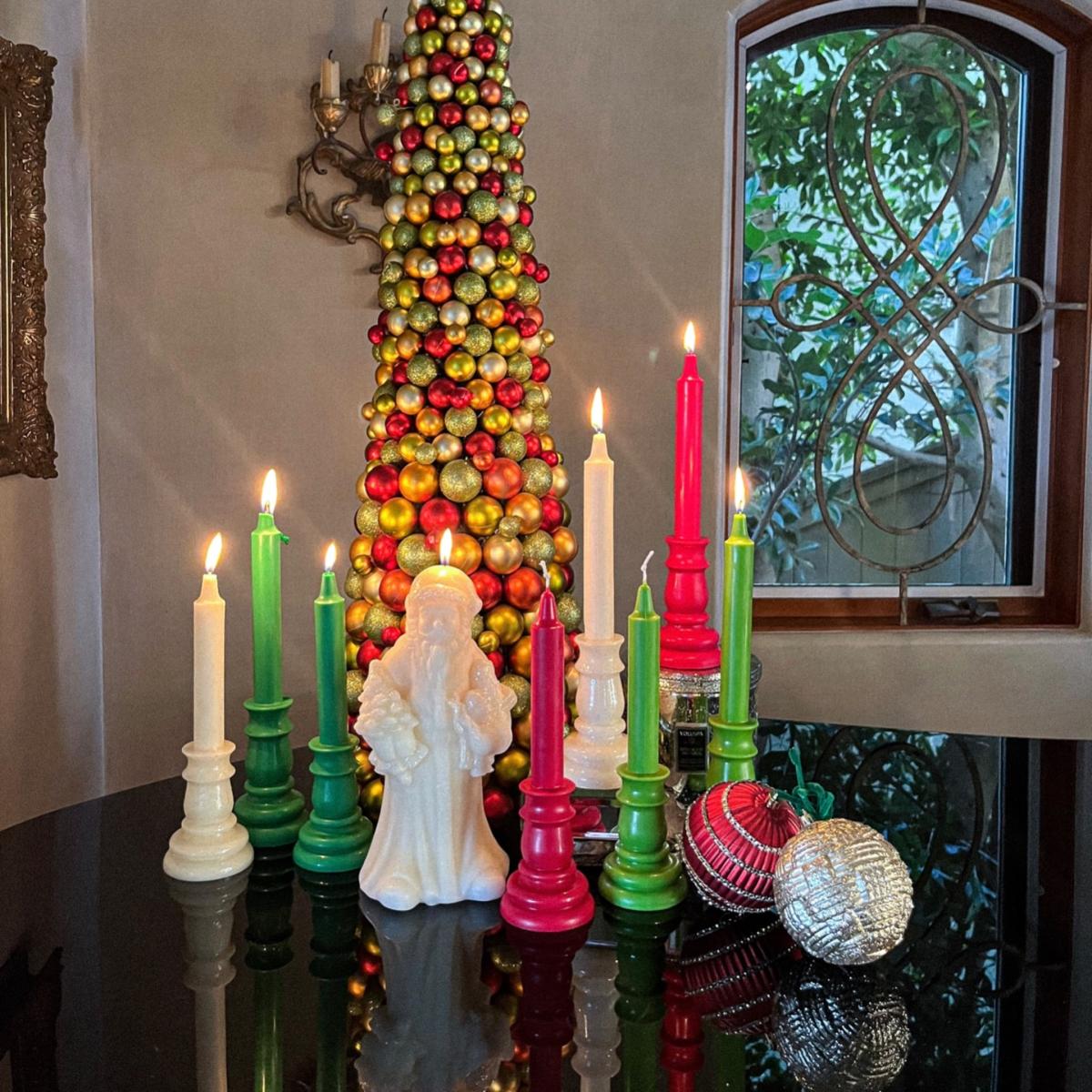 White Santa Claus Candle Neos Candlestudio – image 4