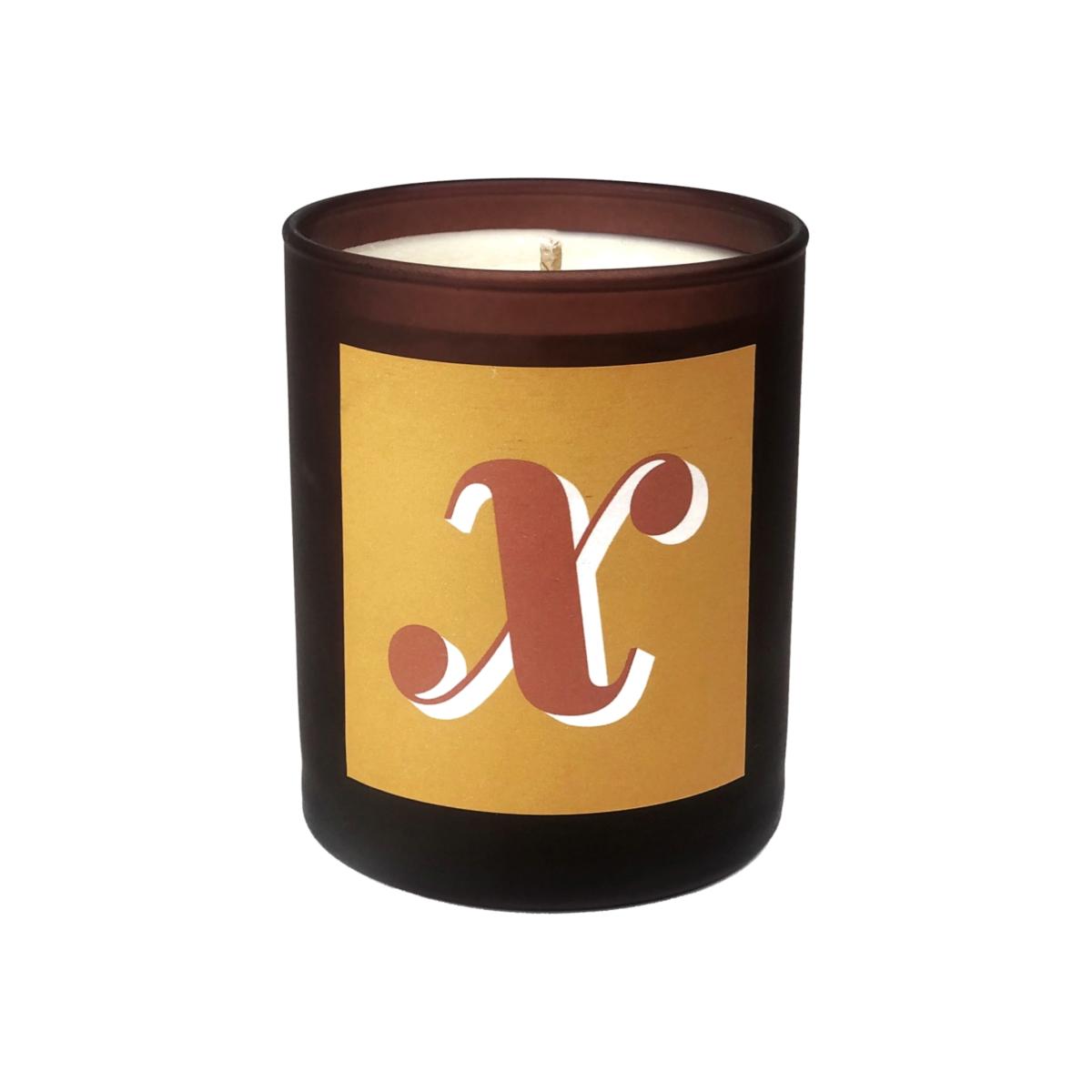 Yellow / Orange Initial X Candle - Nom Refillable Large Alphabet Candle Little Karma Co. Ltd – image 1