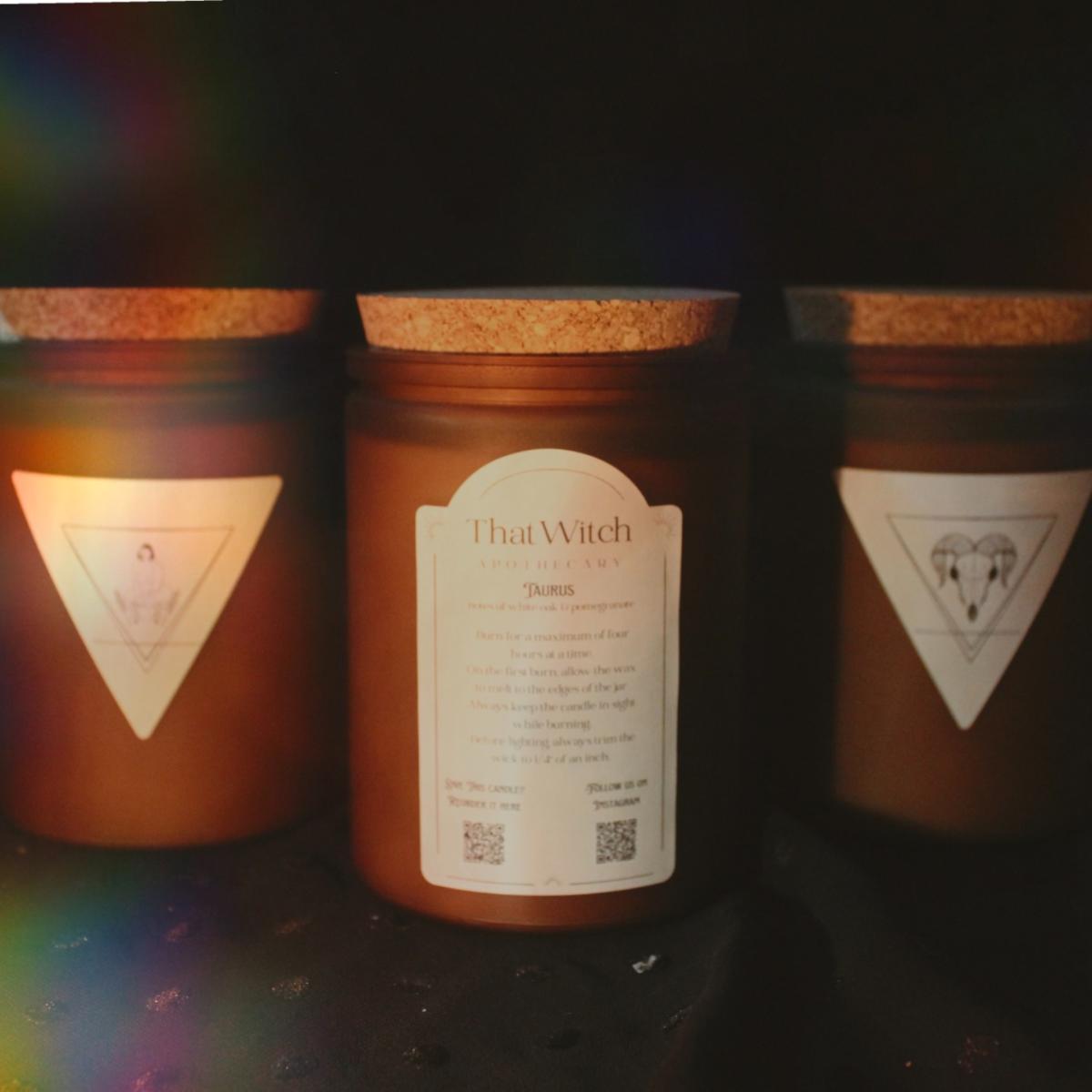 Brown Taurus Candle That Witch Apothecary – image 2