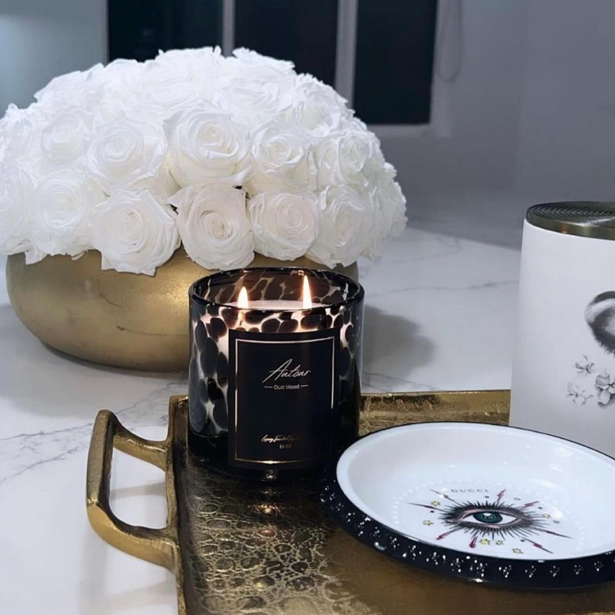 Black Autour Luxury Soy Candle Burning Desire - Musk, Amber, Citrus, Bergamot One Size Autour Candles & Decor – image 3