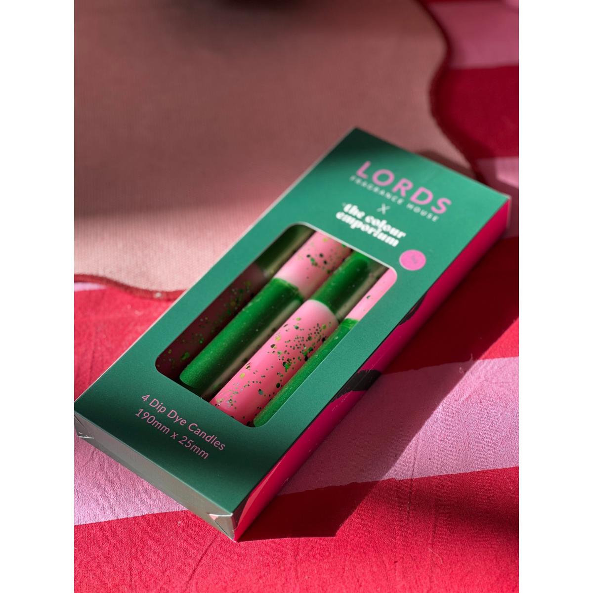 Green / Pink / Purple Yala Hand Dipped Tapered Candles Lords Fragrance House – image 5