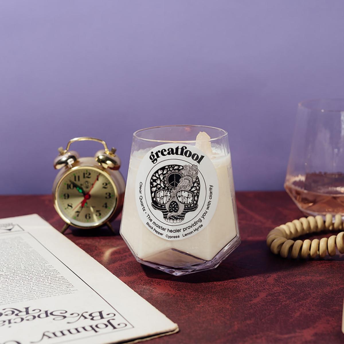 Clear Quartz Revival - Crystal Candle One Size Greatfool – image 2