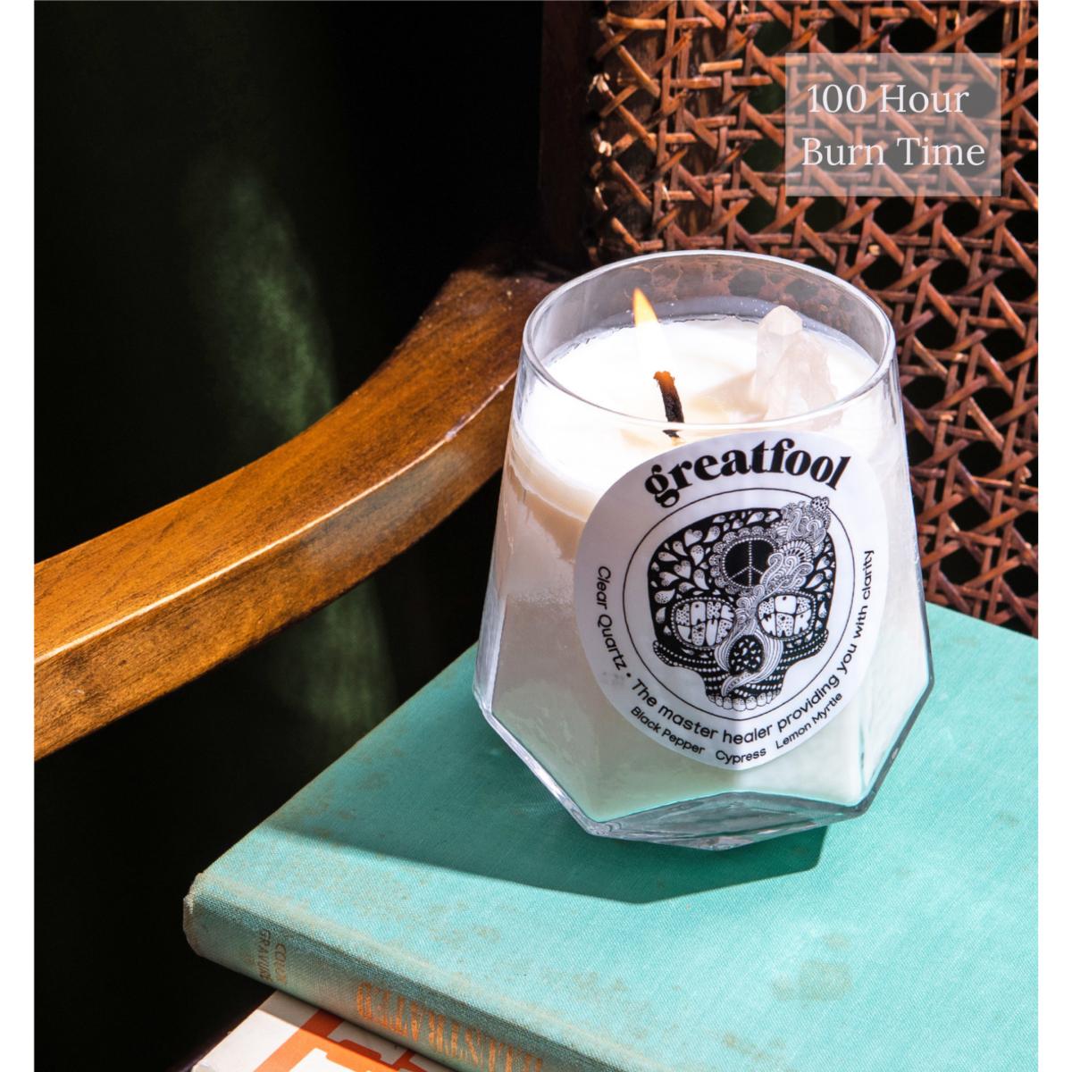 Clear Quartz Revival - Crystal Candle One Size Greatfool – image 3