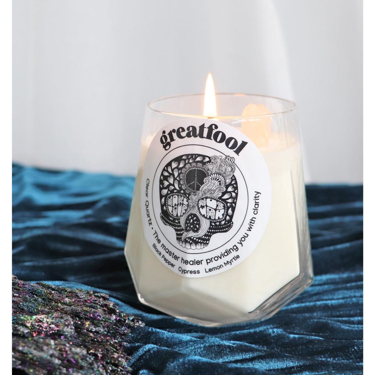 Clear Quartz Revival - Crystal Candle One Size Greatfool – image 5