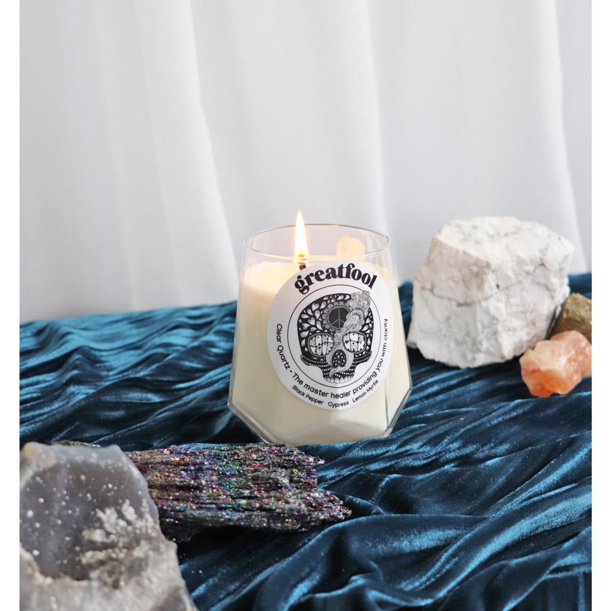 Clear Quartz Revival - Crystal Candle One Size Greatfool – image 7