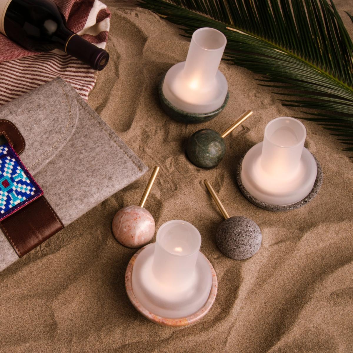 Quinqué Candle Marble White And Jacob – image 5