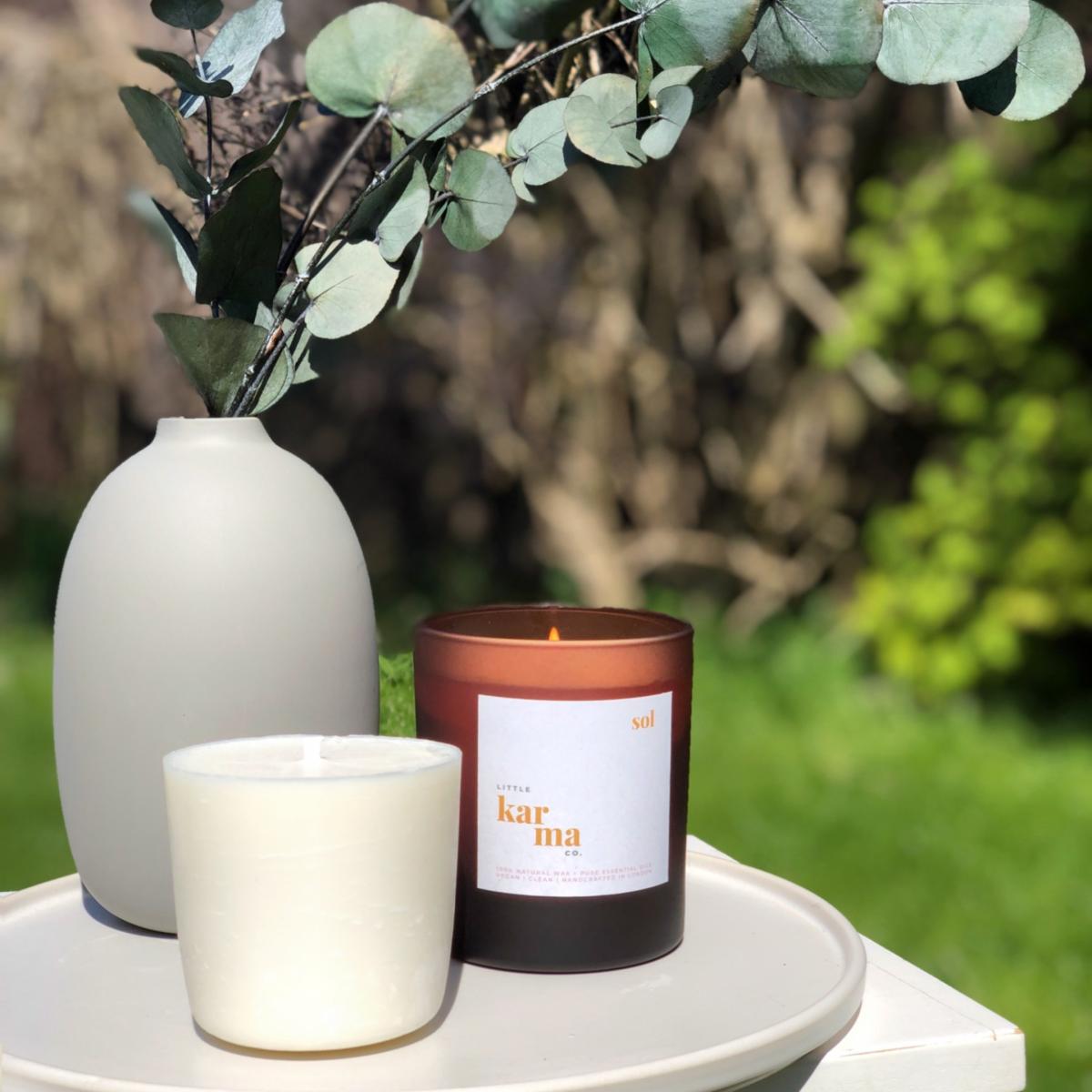 White Sol - Large Candle Refill Large Little Karma Co. Ltd – image 3