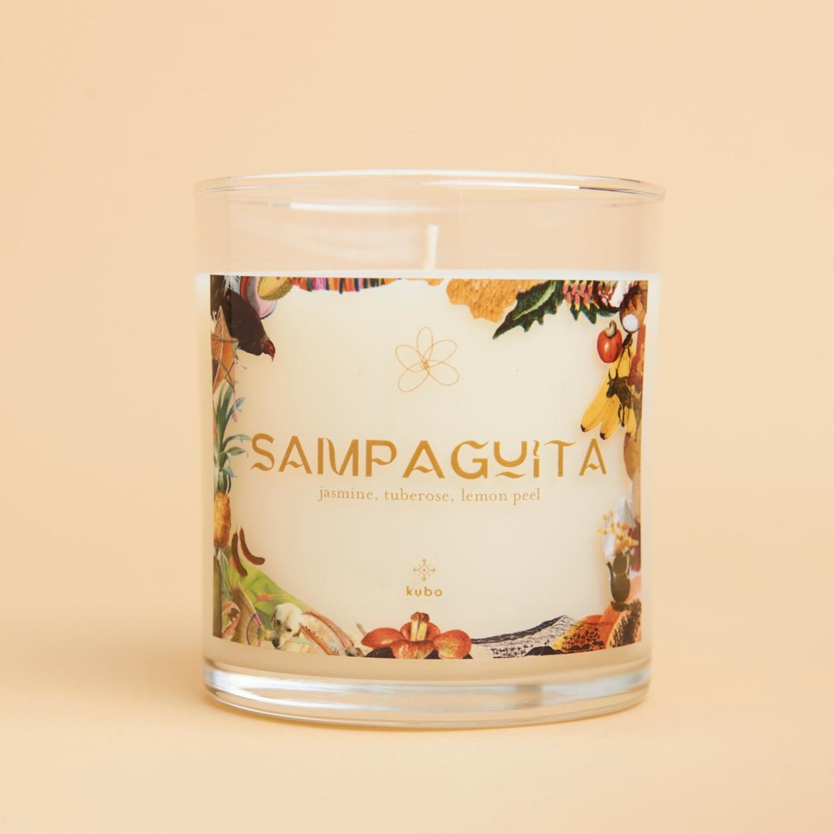 Sampaguita Candle In Palm Leaf Box One Size Kubo – image 3