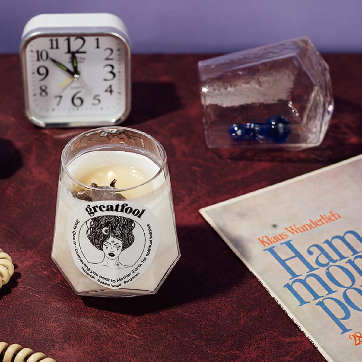 Lock Stock & Smoky Quartz - Crystal Candle One Size Greatfool – image 2