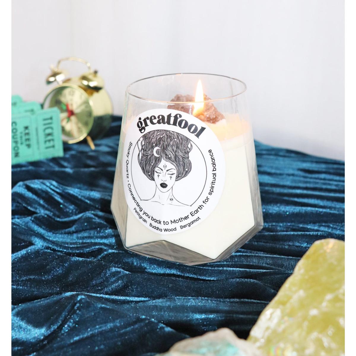 Lock Stock & Smoky Quartz - Crystal Candle One Size Greatfool – image 5