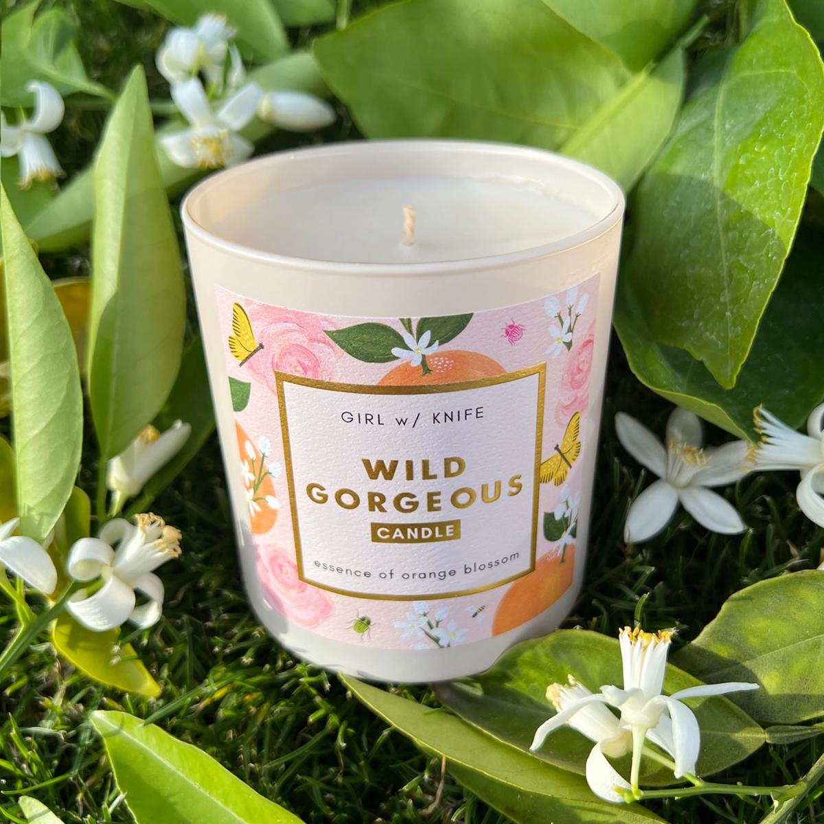 Wild Gorgeous Candle - Essence Of Orange Blossom Girl W/ Knife – image 7