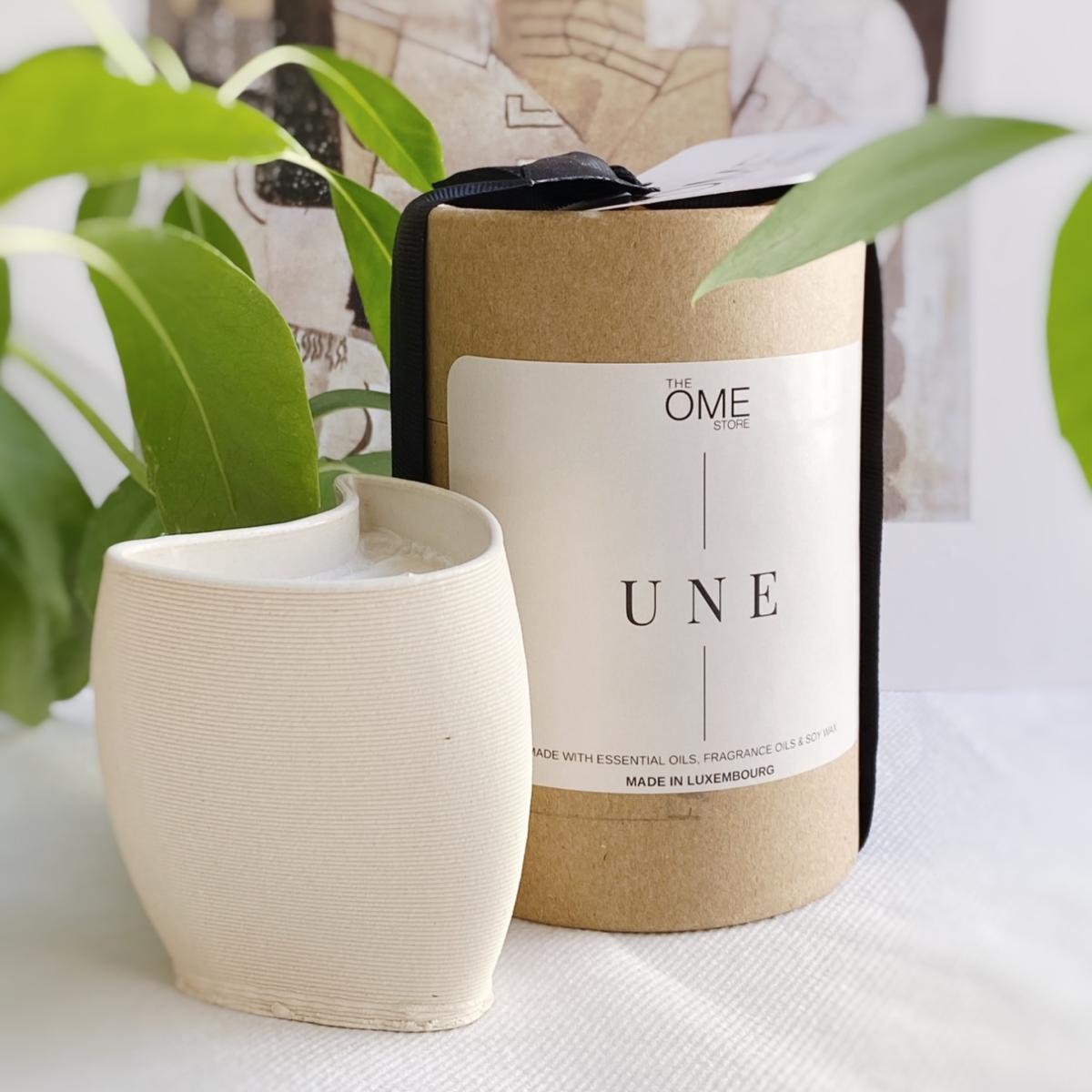 Neutrals Soy Scented Candle, Une, In Printed Vessel The Ome Store – image 2