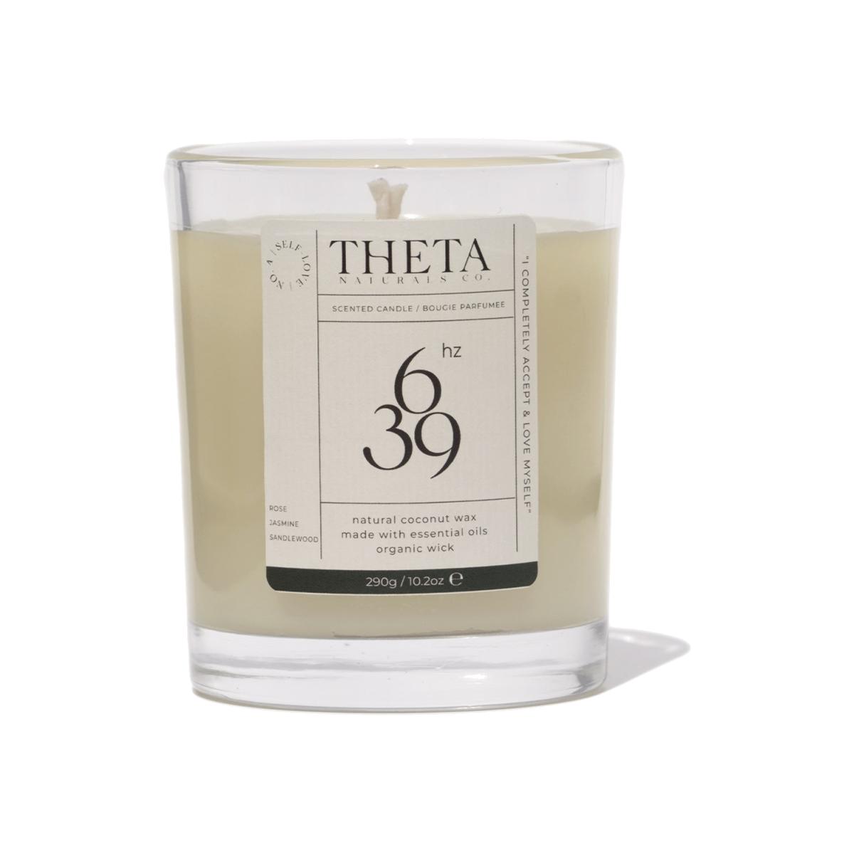 Neutrals 639Hz Self-Love Candle - Rose, Jasmine, Sandalwood & Cardamom - 240G/8.5Oz Theta Naturals Co. – image 1