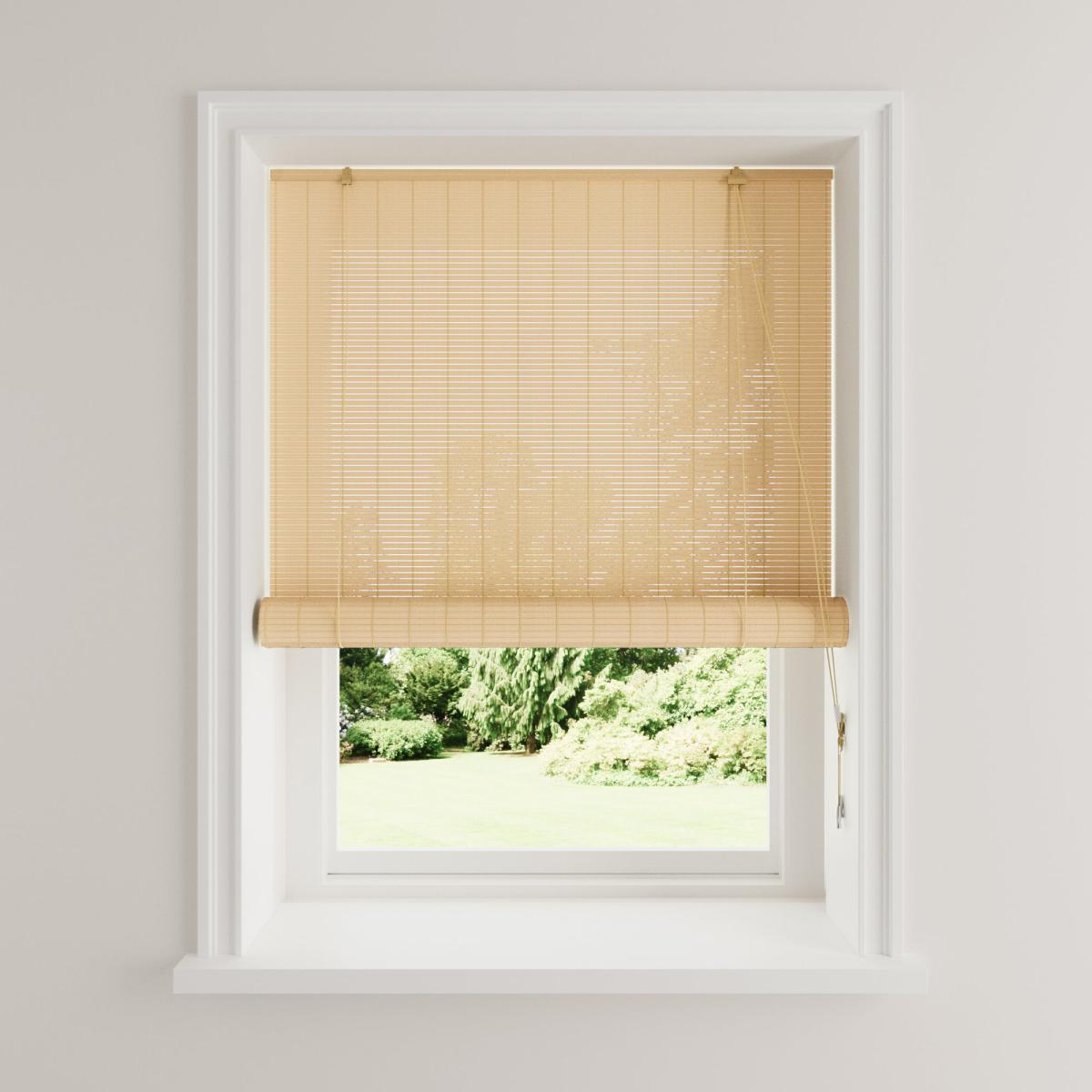 Bamboo Natural Roller Blind Natural – image 3