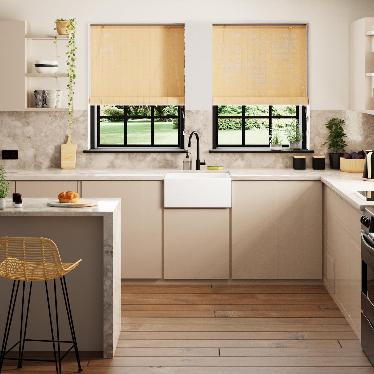 Bamboo Natural Roller Blind Natural – image 4