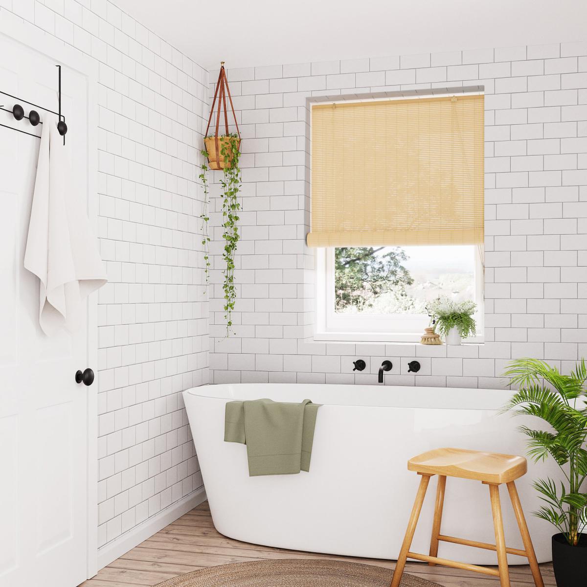Bamboo Natural Roller Blind Natural – image 5