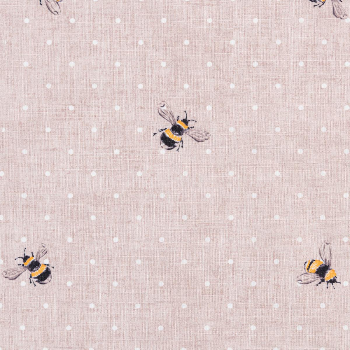 Bees Natural Stain Resistant Daylight Roller Blind Yellow, Black and White – image 7