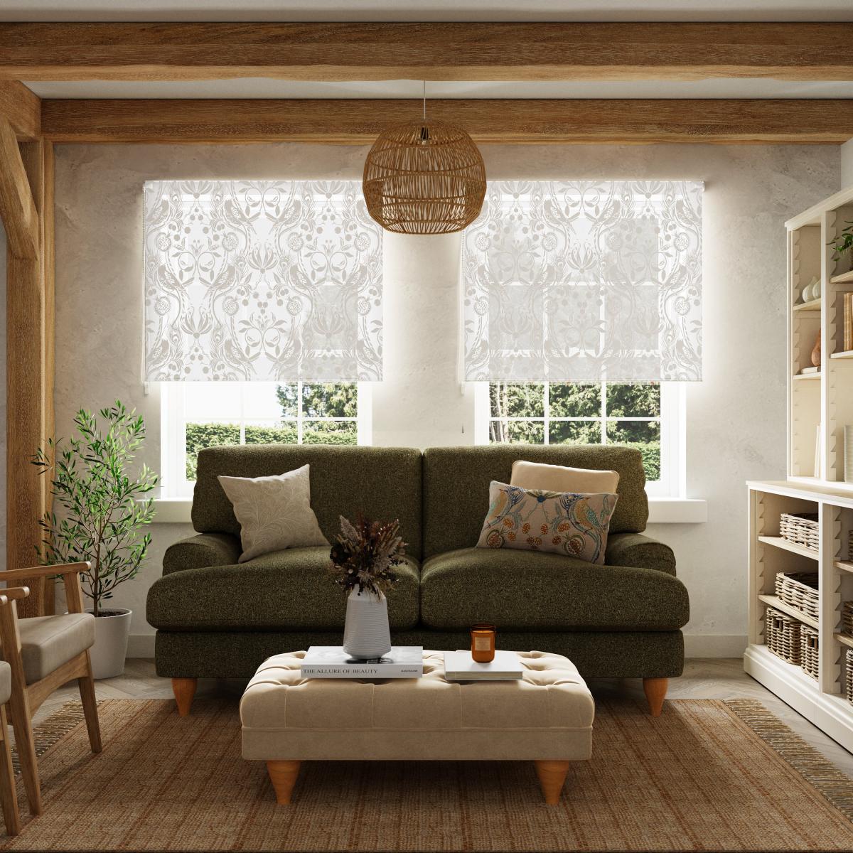 Havisham White Daylight Roller Blind White – image 2