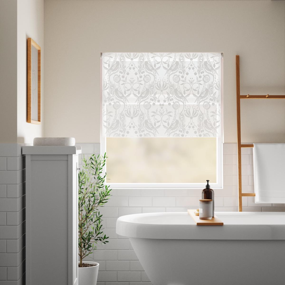 Havisham White Daylight Roller Blind White – image 1