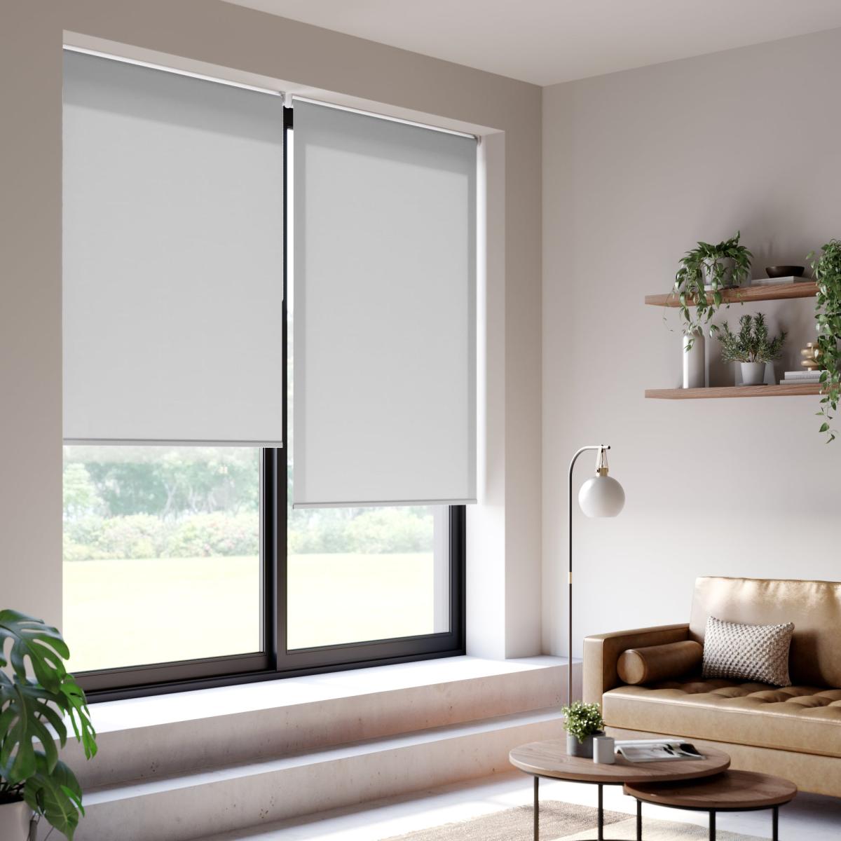 Perspective Daylight Made to Measure Flame Retardant Roller Blind Perspective Arctic White – image 3