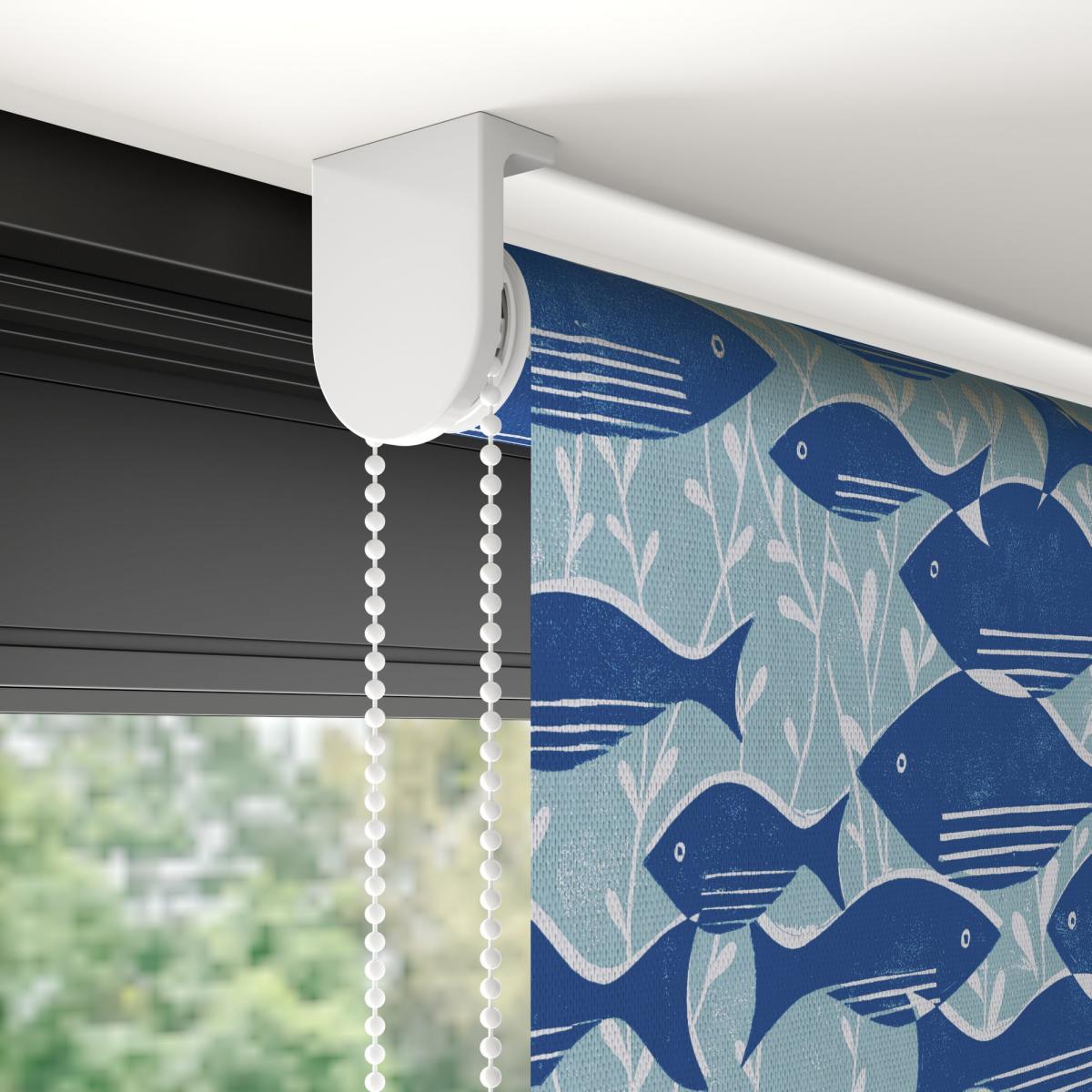 Elements Moisture Resistant Fraser Blackout Made to Measure Roller Blind Elements Fraser Fish – image 5