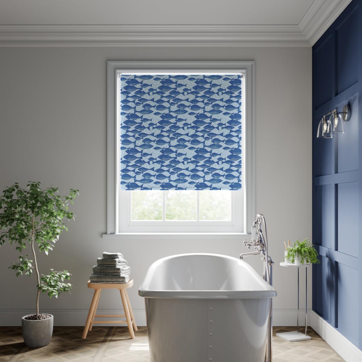 Elements Moisture Resistant Fraser Blackout Made to Measure Roller Blind Elements Fraser Fish – image 1