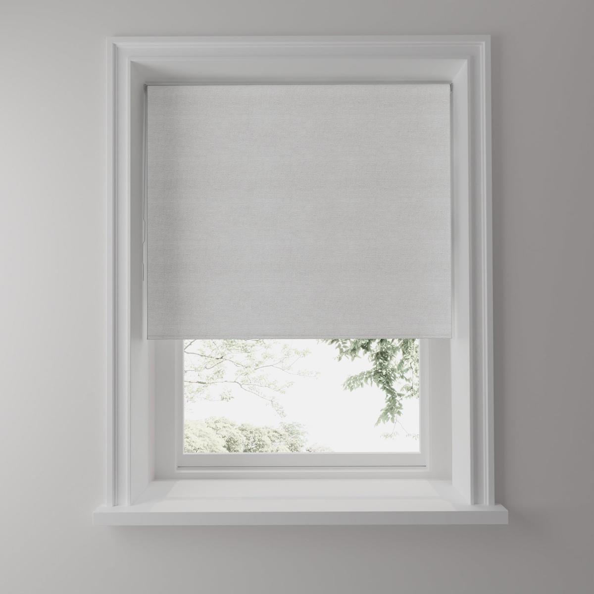 Florence Dove Grey Blackout Twist Safe Roller Blind Grey – image 1