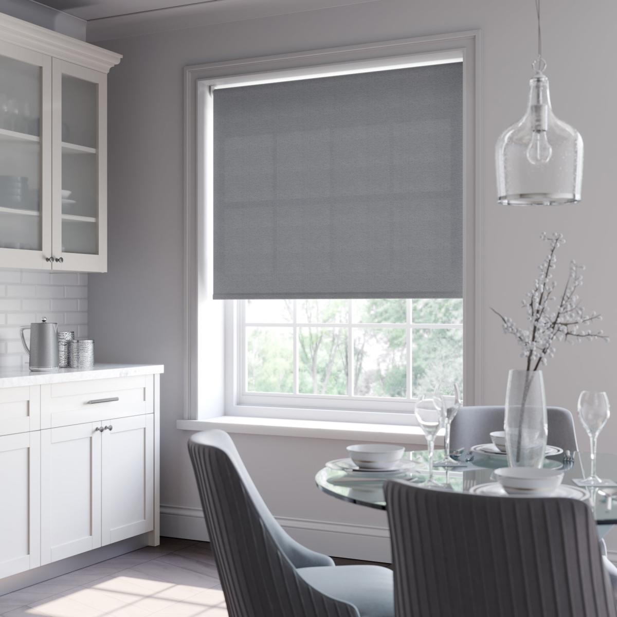 Tundra Daylight Made to Measure Roller Blind Tundra Grey Marl – image 3