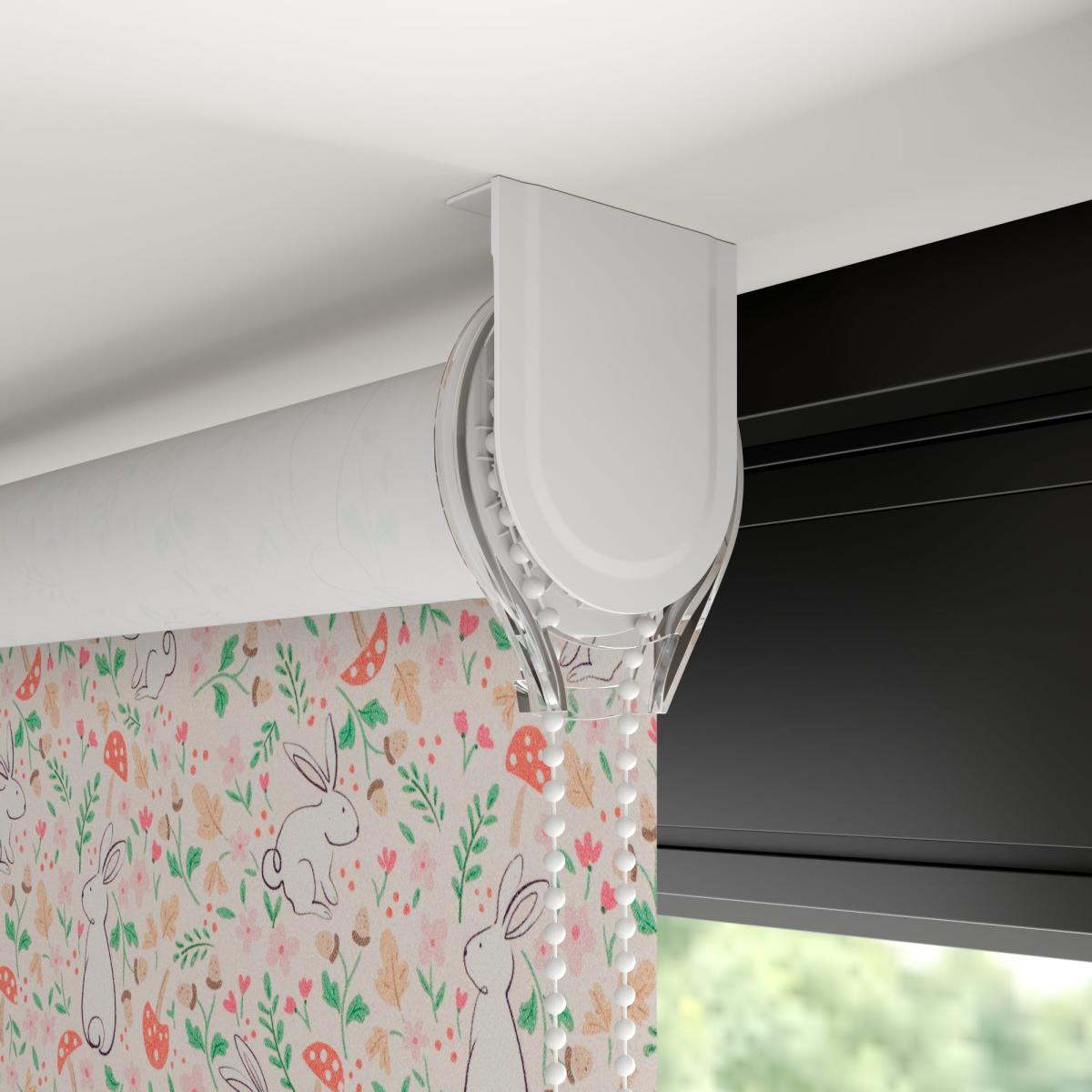 Peek-a-Boo Bunnies Blackout Made to Measure Roller Blinds Peekaboo Bunnies Pink – image 4