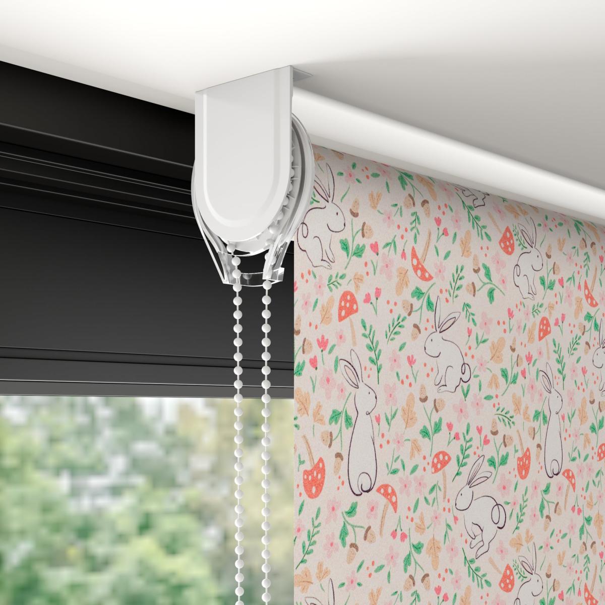 Peek-a-Boo Bunnies Blackout Made to Measure Roller Blinds Peekaboo Bunnies Pink – image 5