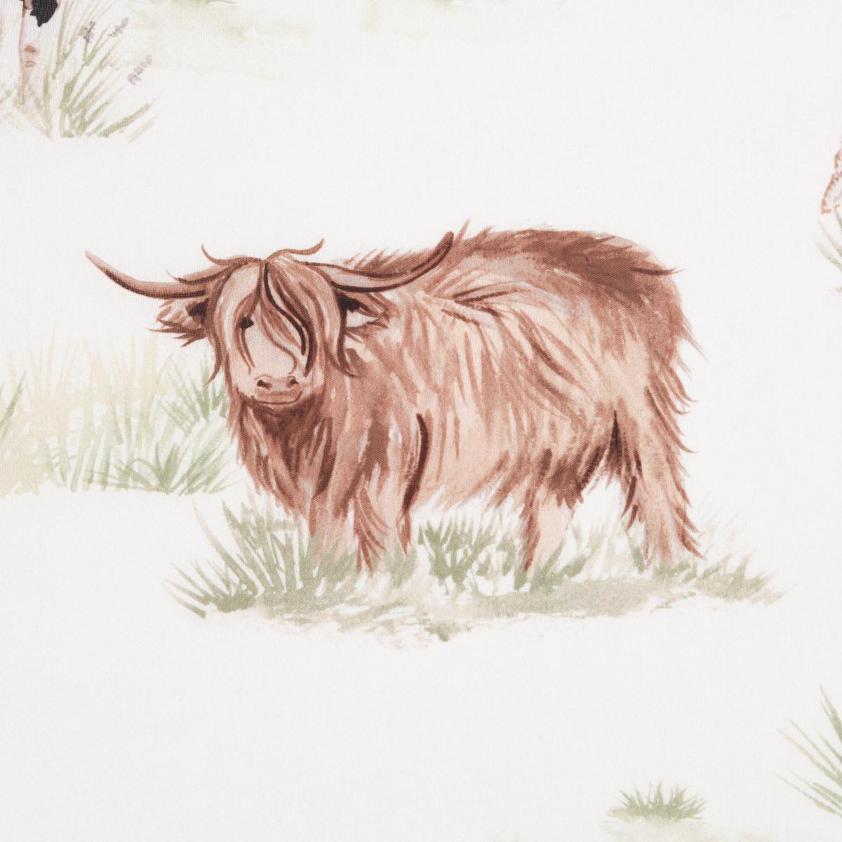 Highland Cow Natural Daylight Roller Blind Brown – image 3
