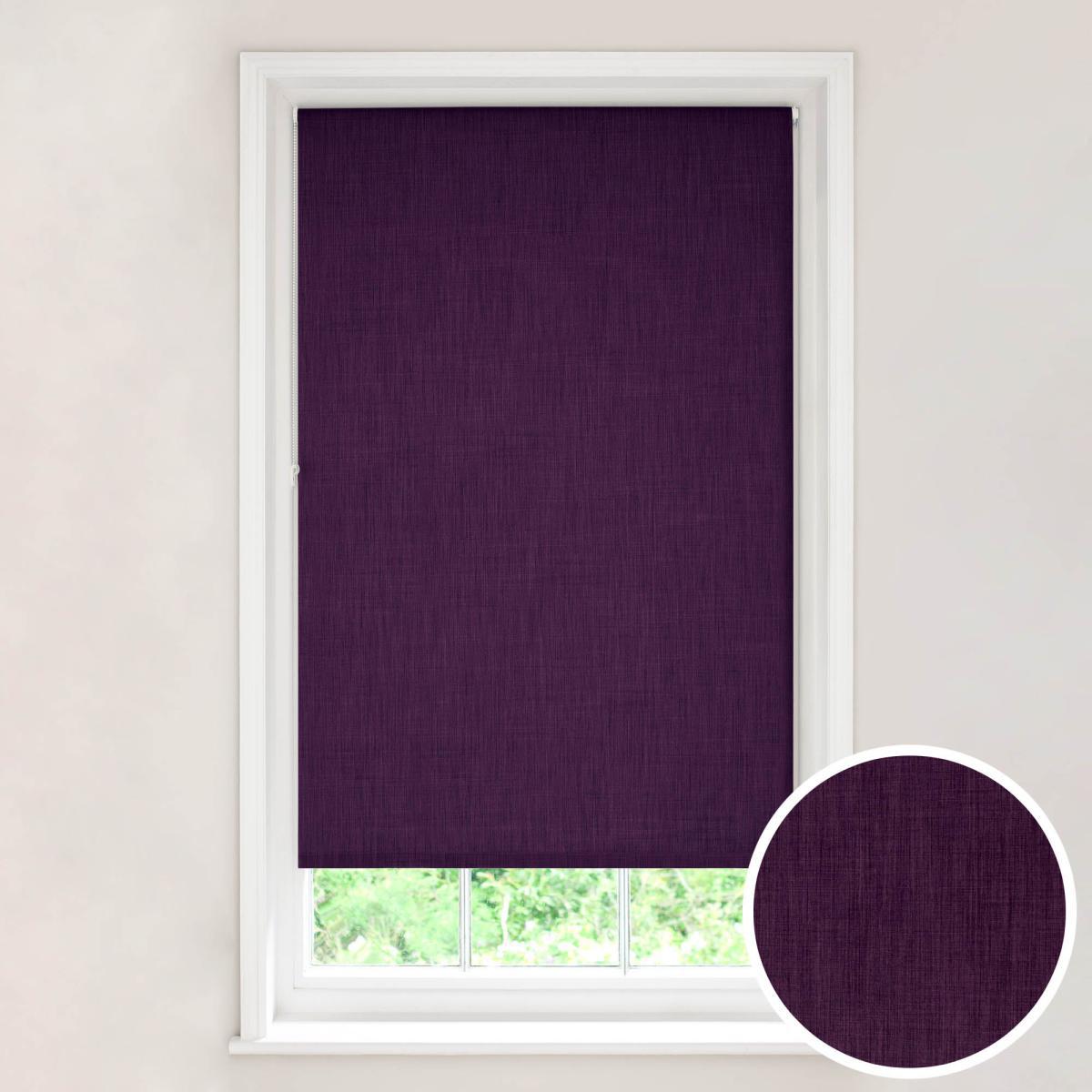 Solar Aubergine Blackout Roller Blind Aubergine (Purple) – image 1