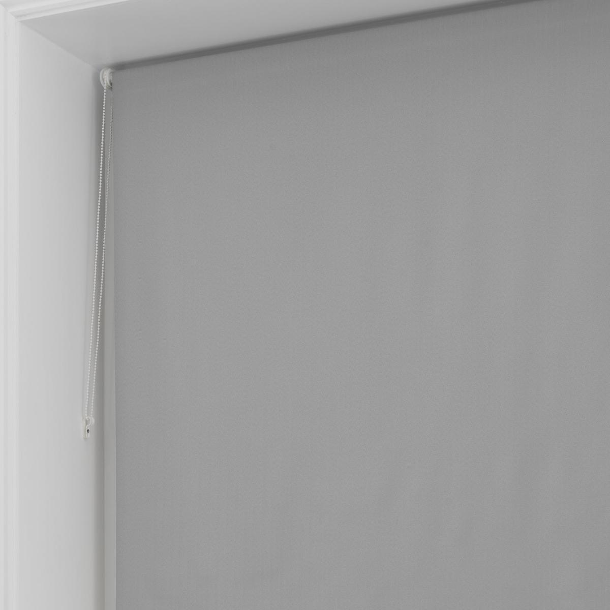 Grey Herringbone Blackout Roller Blind Grey – image 4