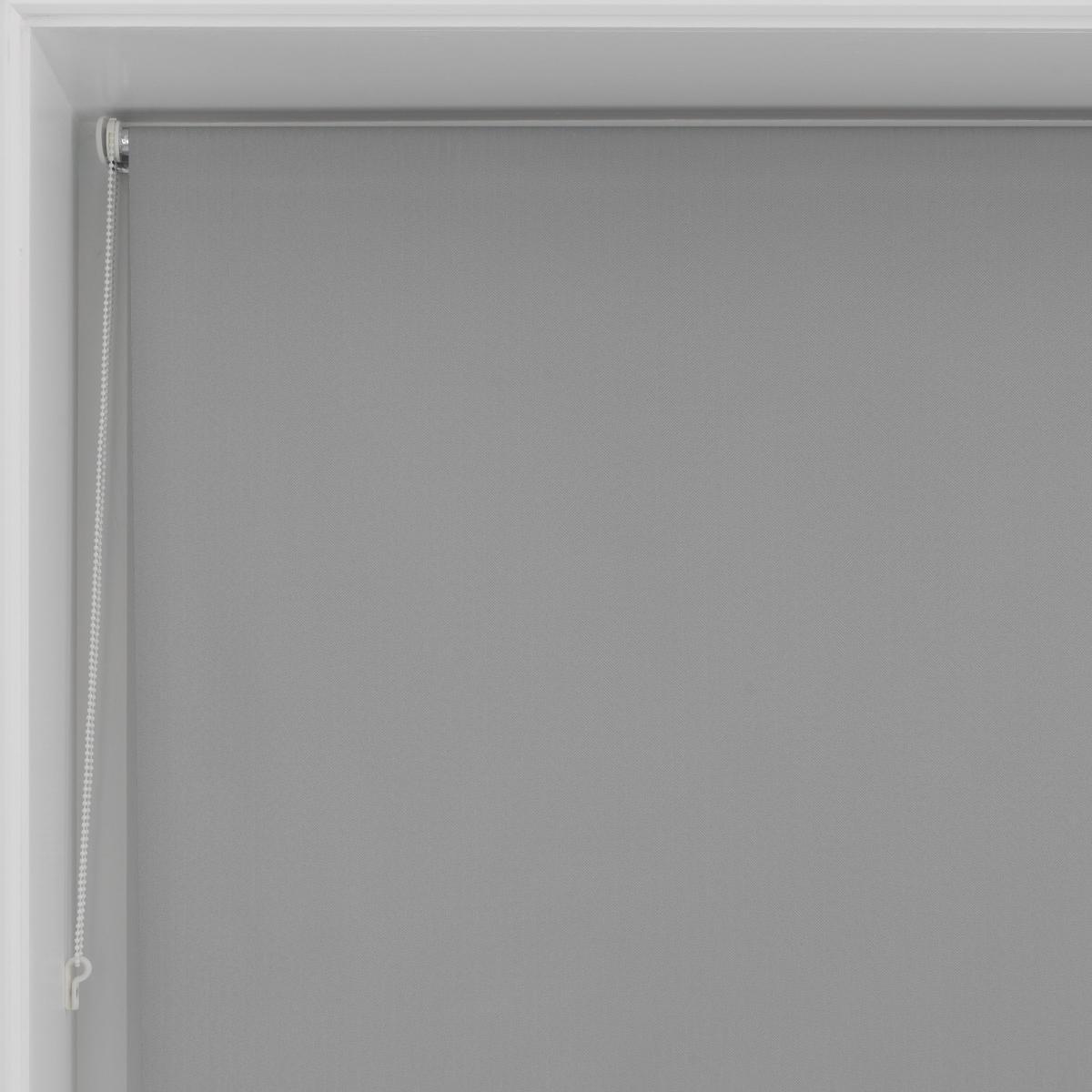 Grey Herringbone Blackout Roller Blind Grey – image 6