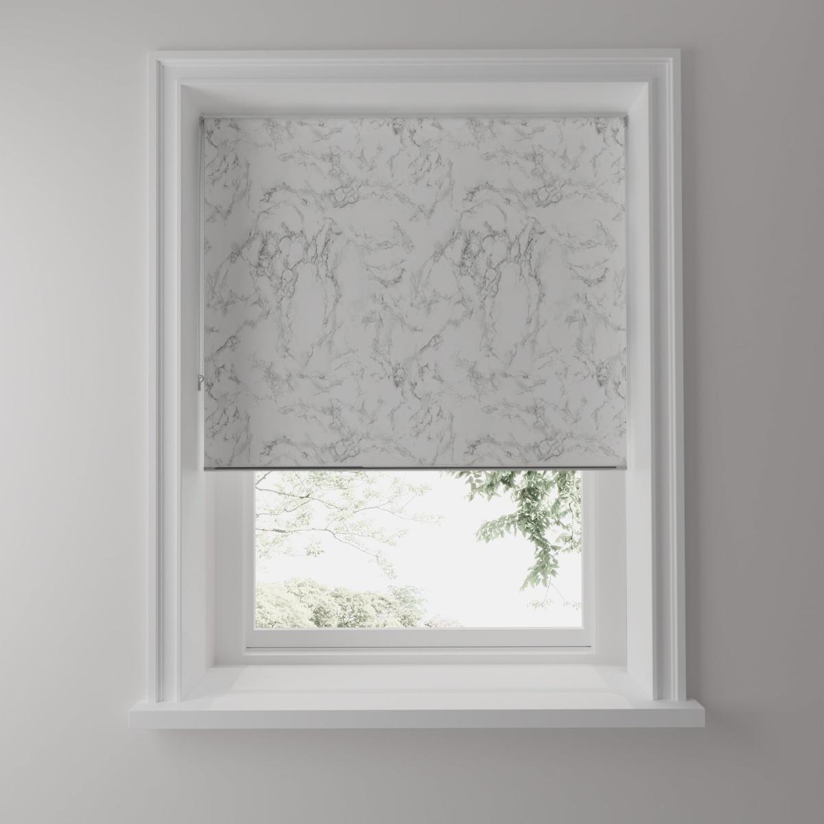 Marble White Daylight Roller Blind White and Grey – image 3